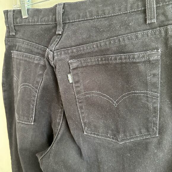 Levi's 90's Vintage 550 Relaxed Fit Tapered Leg Black 14 - Picture 7 of 10